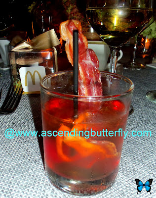 Old Fashioned Cocktail with Applewood Smoked Bacon by Chef Jessica Faust, RD