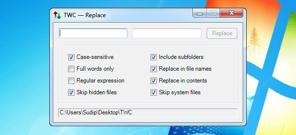 Reemplazar múltiples nombres de archivos o carpetas ContextReplace
