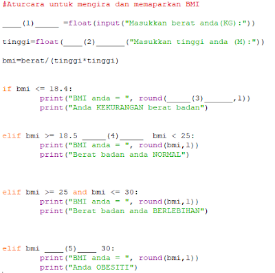 SAINS KOMPUTER & ASAS SAINS KOMPUTER: ASK T2 : ATURCARA PYTHON MUDAH