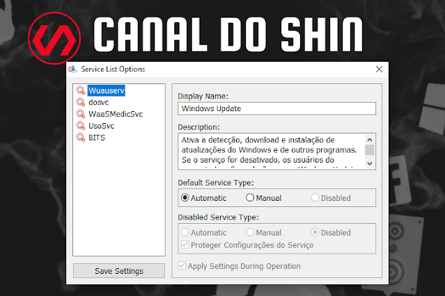 Imagens de exemplos e ilustrativas de Canal do Shin