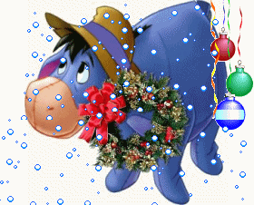 gif animado navidad de Igor burro de Winnie