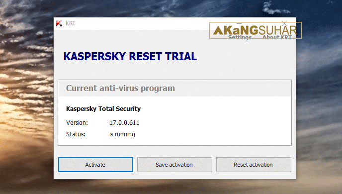 Kaspersky Reset Trial 5.1.0.35 Terbaru