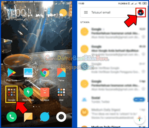 Cara Membuat 2 Akun Gmail Di Android Menambah Email Lain Ke Hp Cara Daftar Buat Bikin Baru