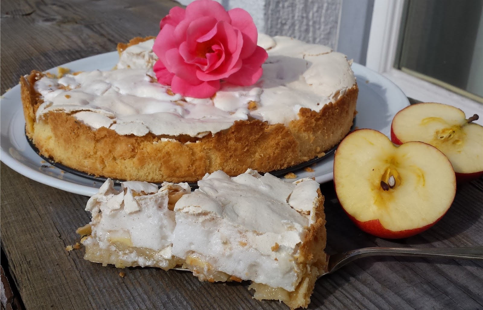 Apfel-Baiser-Kuchen - Schnelle Rezepte