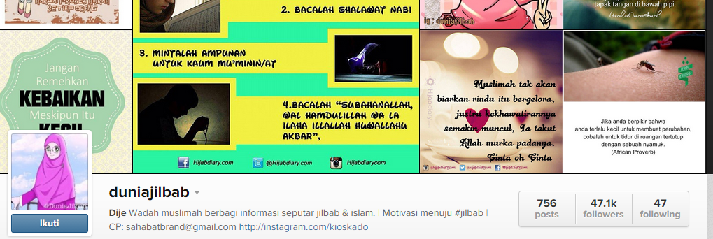Dunia Jilbab: 4 hijaber terkenal Indonesia di Instagram