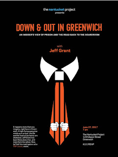 Event: Down & Out in Greenwich CT, Tues., June 27, 2017, 7 - 8:30 pm