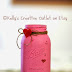 Beautiful hand painted mason jar