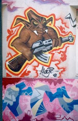 Graffiti wall - Graffiti mural - Graffiti paint