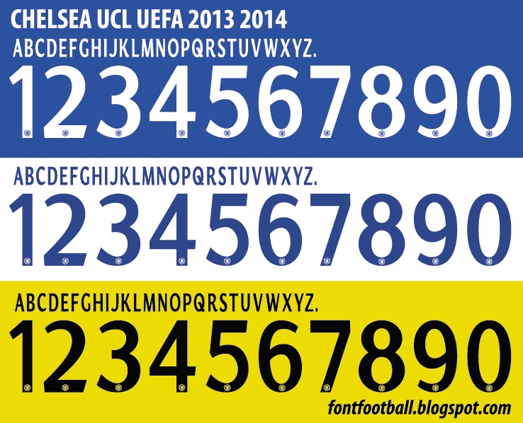 Download Chelsea 15-16 Ucl Font