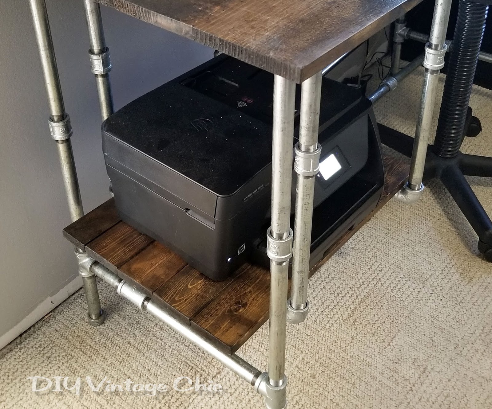 Diy Vintage Chic Diy Industrial Standing Desk