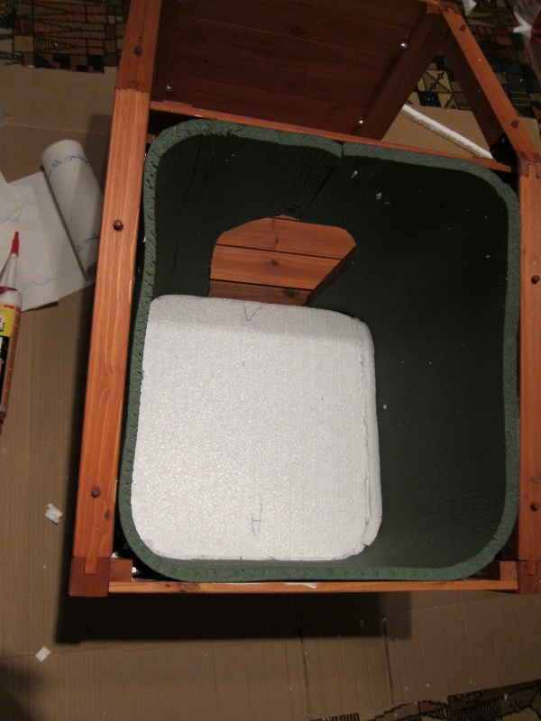 styroporbox als katzenhaus