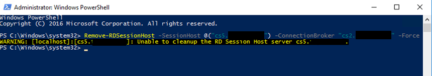 Clint Boessen's Blog: Unable to remove RDS Session Host