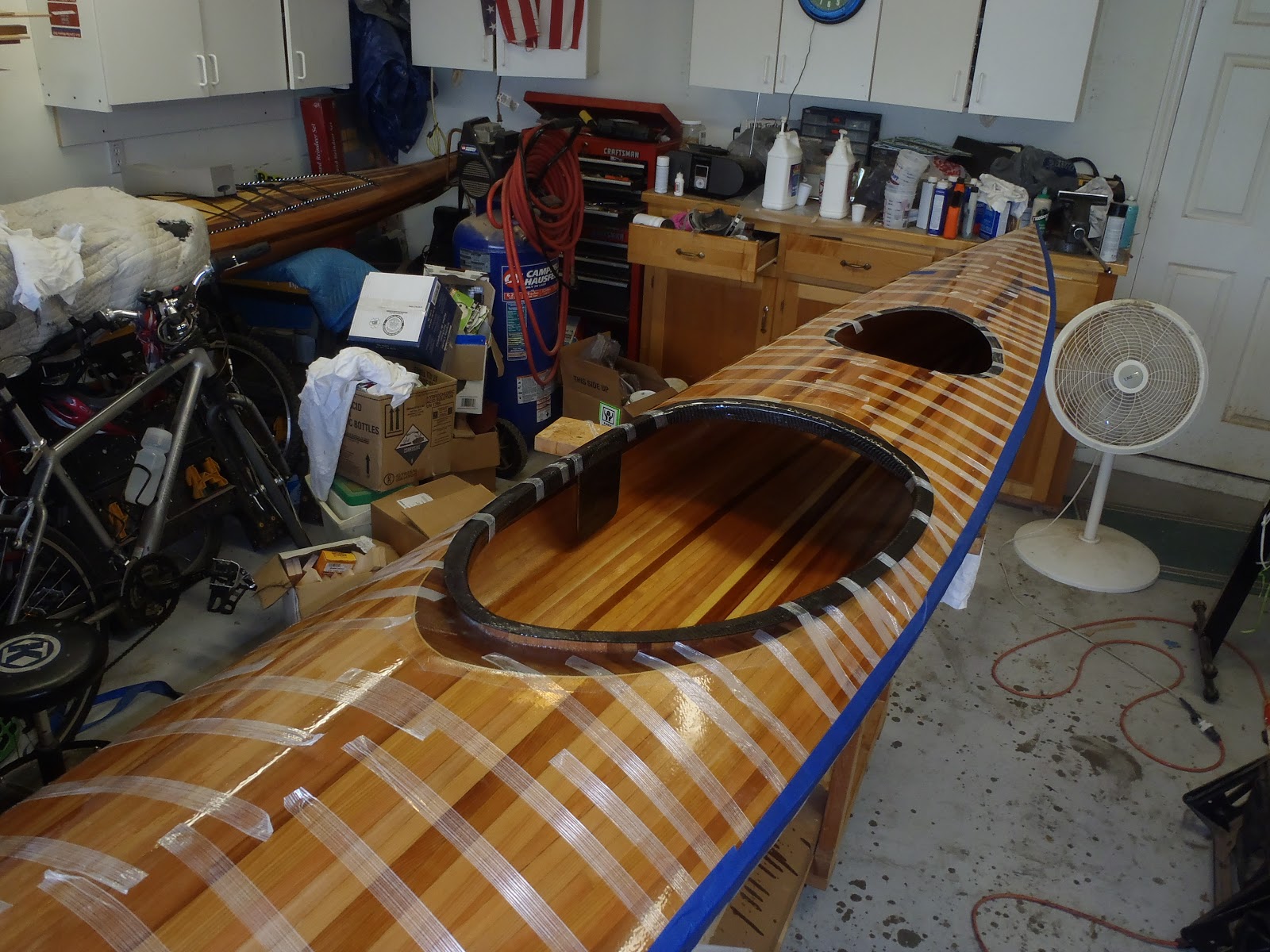 Guillemot "Simple Design" Kayak Build Completed deck and hull