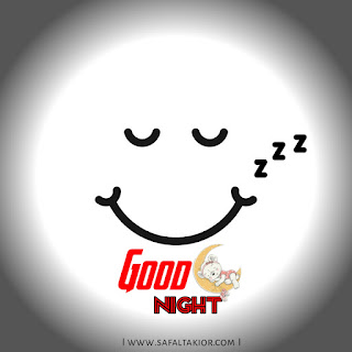 good night images with smiley