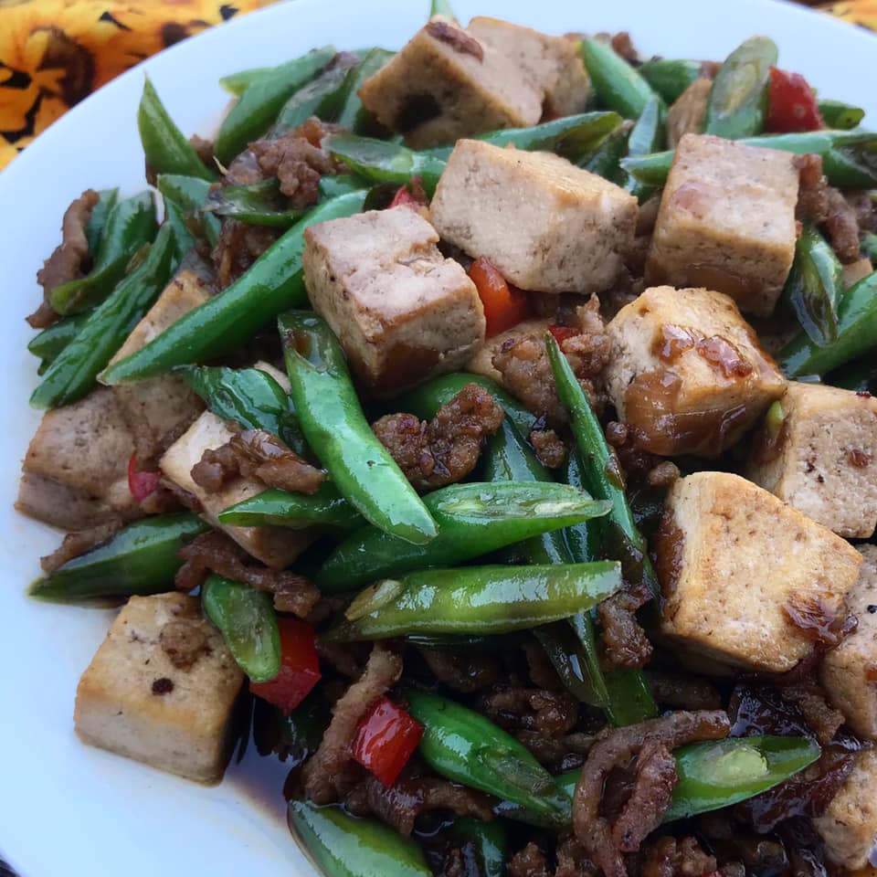 Tofu and Green Bean with Ground Pork