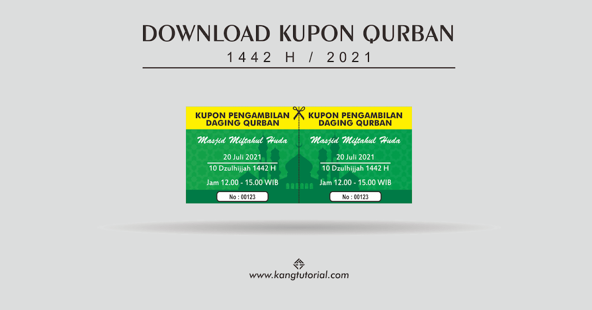Download Contoh Kupon Qurban 1442 H Format Word Dan Cdr Kangtutorial Com