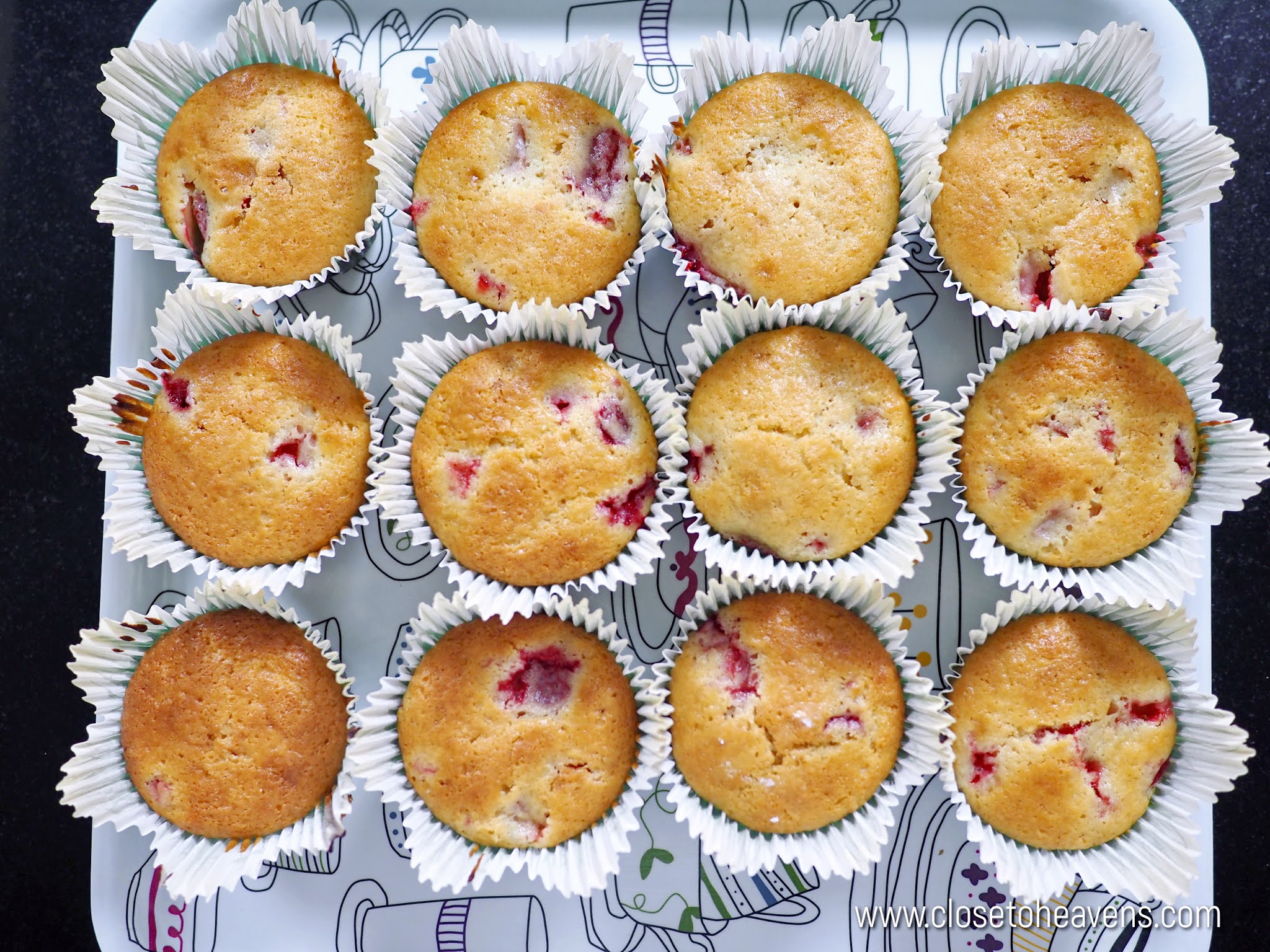 Best Strawberry Muffins สูตร มัฟฟิน สตรอเบอร์รี่