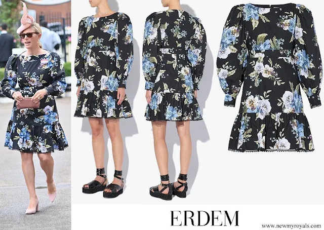 Zara Tindall wore Erdem Rydal Carnation Bouquet-print cotton dress