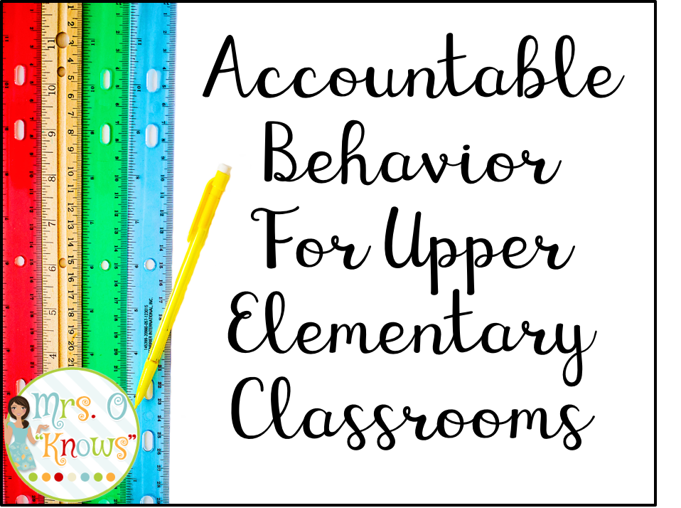 Monthly Behavior Charts For Elementary Students