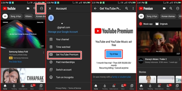Cara Berlangganan Youtube Premium Bayar Pulsa