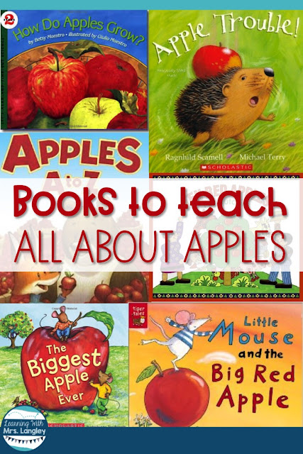 Looking for books to support your Johnny Appleseed literacy unit or a September Apple Unit? These literacy connections include fun and learning all related to apples. Science, math, reading, and writing can all be incorporated through these literature connections. #appleactivities #kindergarten #literatureconnections #allaboutapples