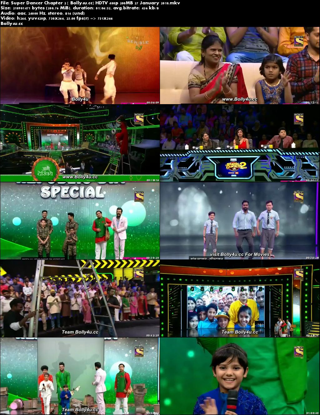 Super Dancer Chapter 2 HDTV 480p 200MB 27 January 2018 Download Super Dancer Chapter 2 HDTV 480p 200MB 27 January 2018 Download