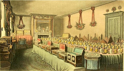 Perfumery goods selected by Mr Ross of Bishopsgate   on behalf of the East India Company as gifts to the Emperor of China  from Ackermann's Repository (Dec 1816)