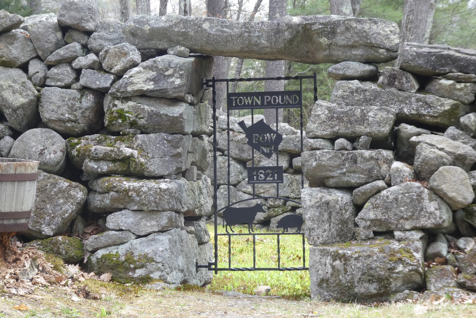 Nutfield Genealogy Town Pound, Bow, New Hampshire