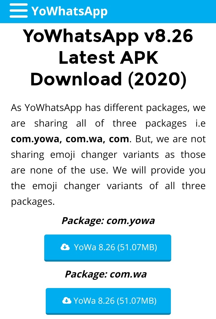 yowhatsapp latest version 2020