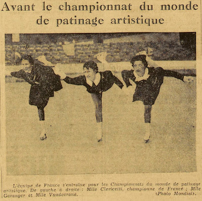 Photograph of French figure skating coach Jacqueline Vaudecrane