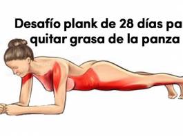 El desafío del plank de 28 días para reducir vientre