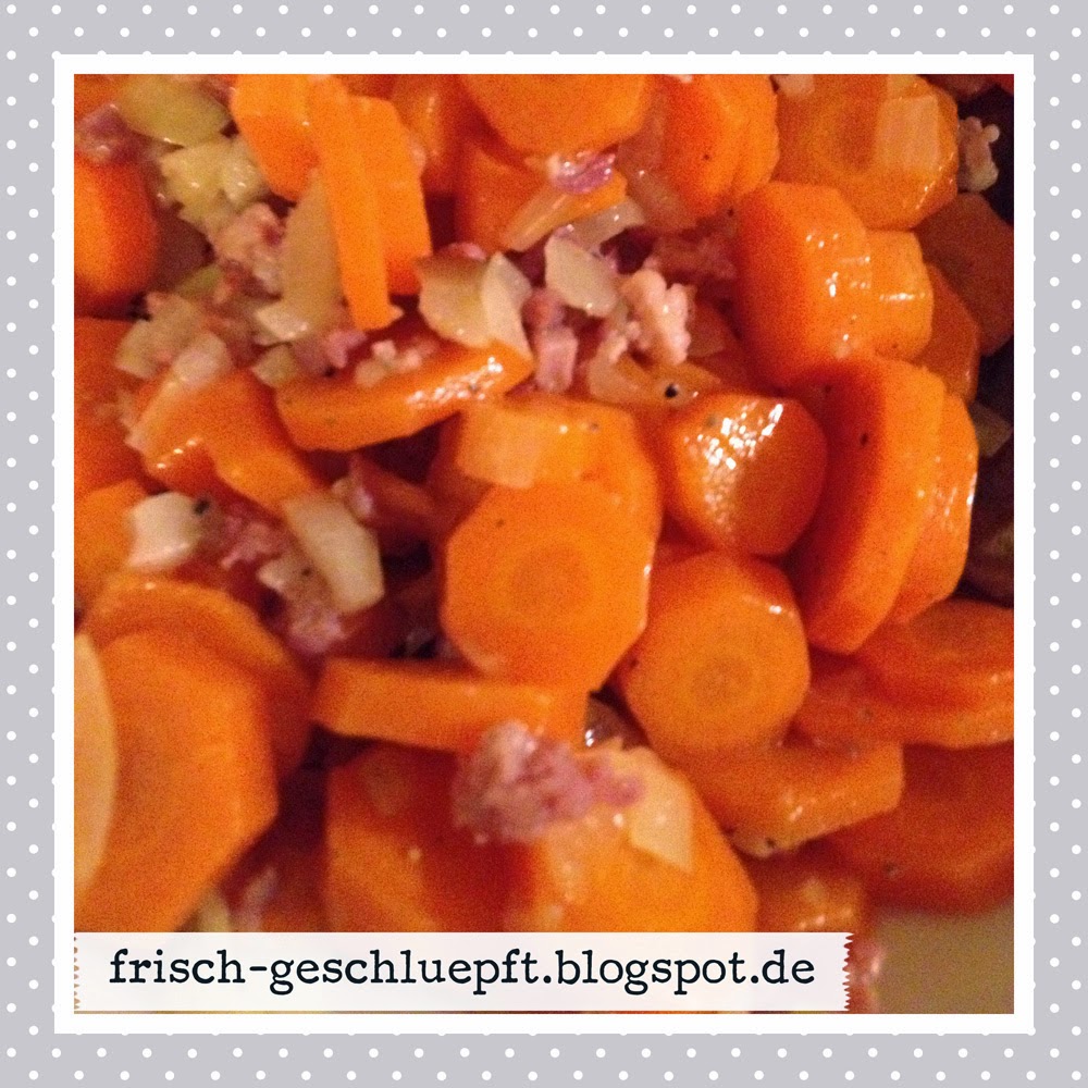 Aus Oma Gises Küche: Lauwarmer Karottensalat mit Speck