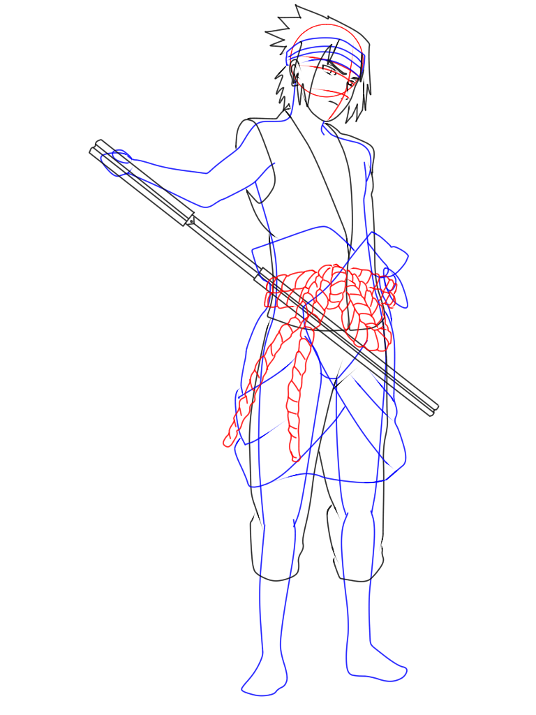 Gambar Ilustrasi Naruto Yang Mudah Digambar Iluszi