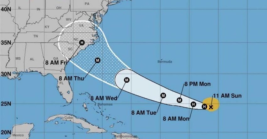 ESTADOS UNIDOS: Florence se convierte en huracán y se dirige peligrosamente a las costas de EE.UU.
