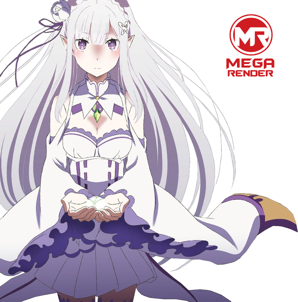 Render Re Zero Anime Emilia MEGA RENDER