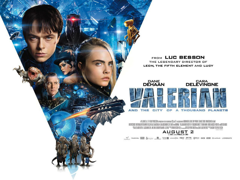 VALERIAN AND THE CITY OF A THOUSAND PLANETS uk poster