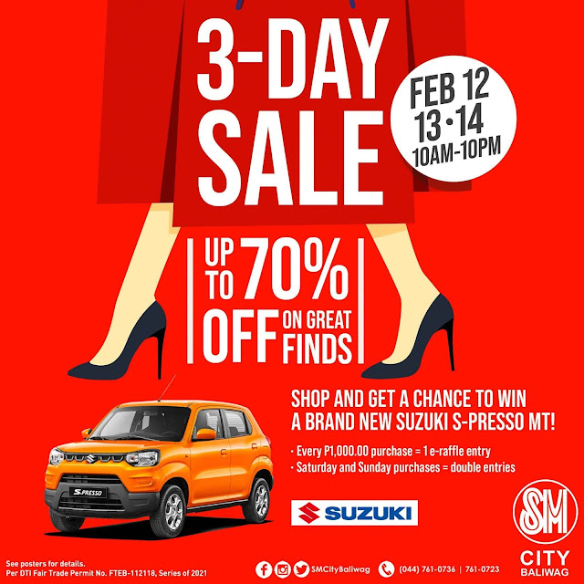 START FRESH, SAVE BIG AT SM CITY BALIWAG’S 3-DAY SALE