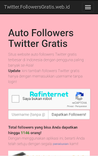 4 website auto follower Twitter aman dan unlimited 2019