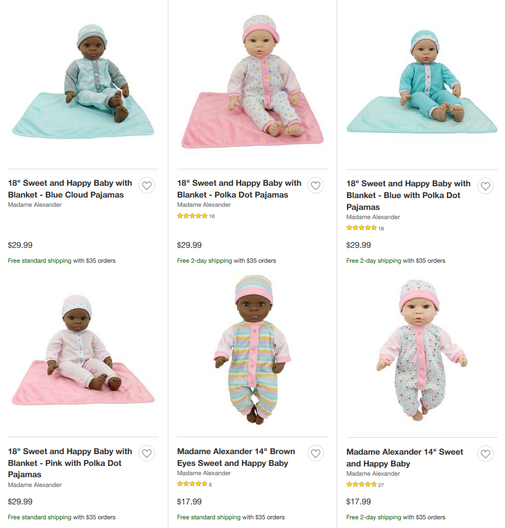 small madame alexander dolls