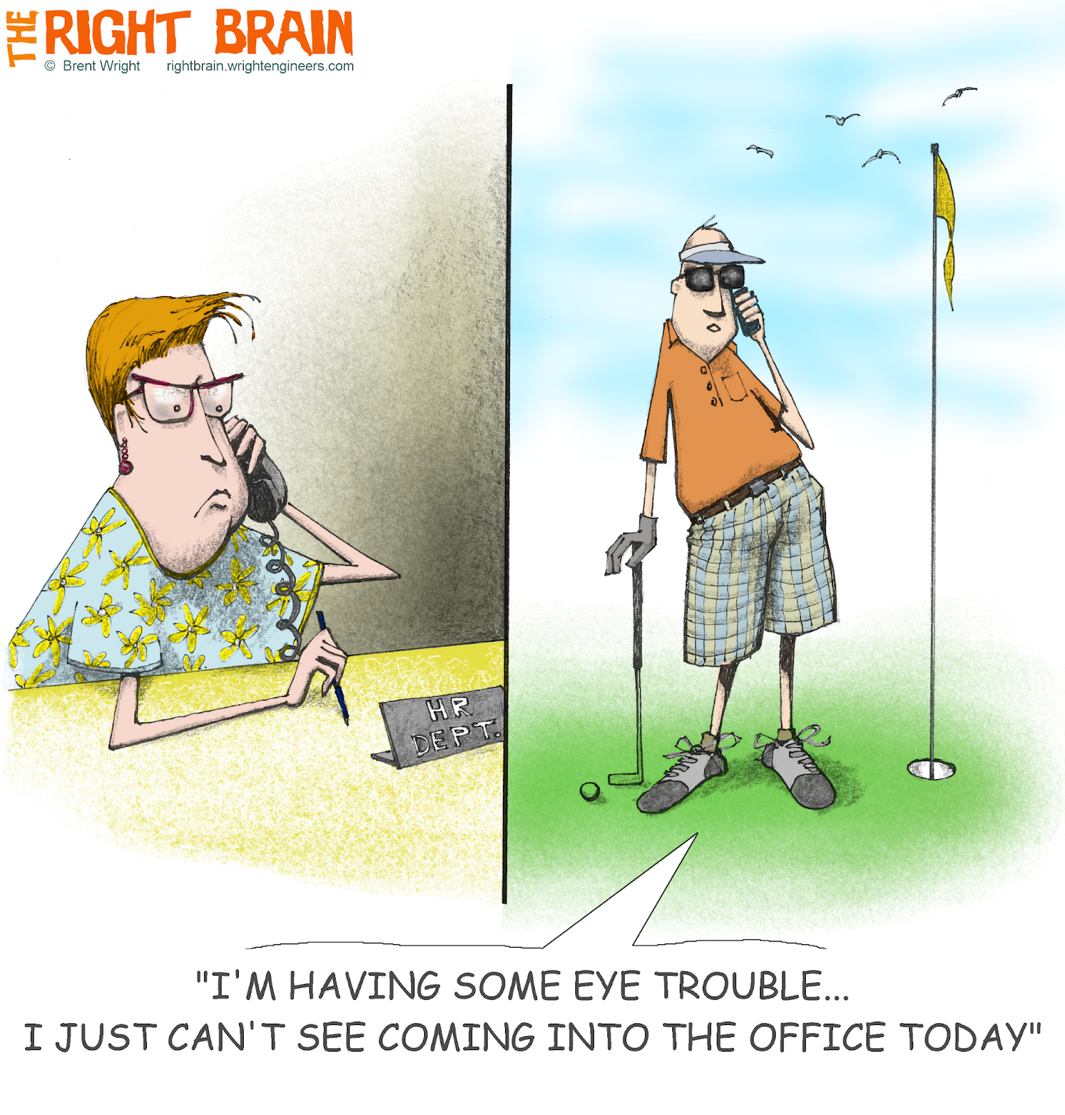 The Right Brain Eye Trouble