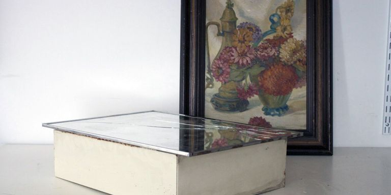 How To Make A Vintage Painting Into A Cabinet Diy And Crafts