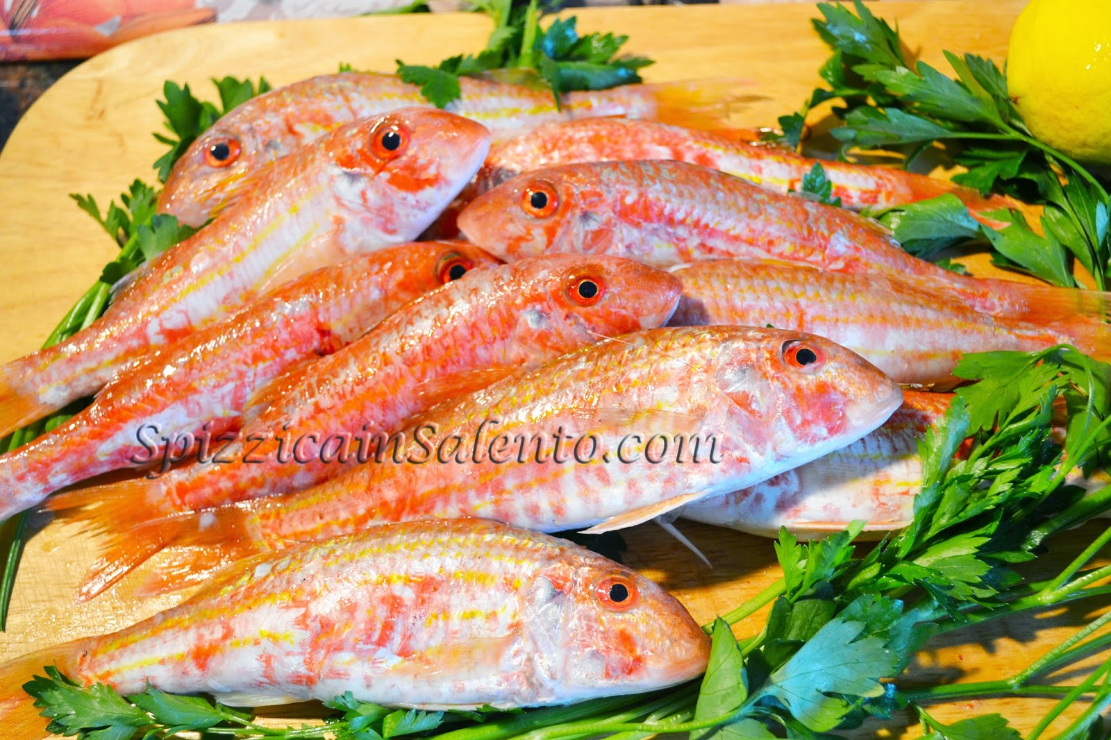 Spizzica in Salento...: Rougets (barbet ou de roche) au Citron