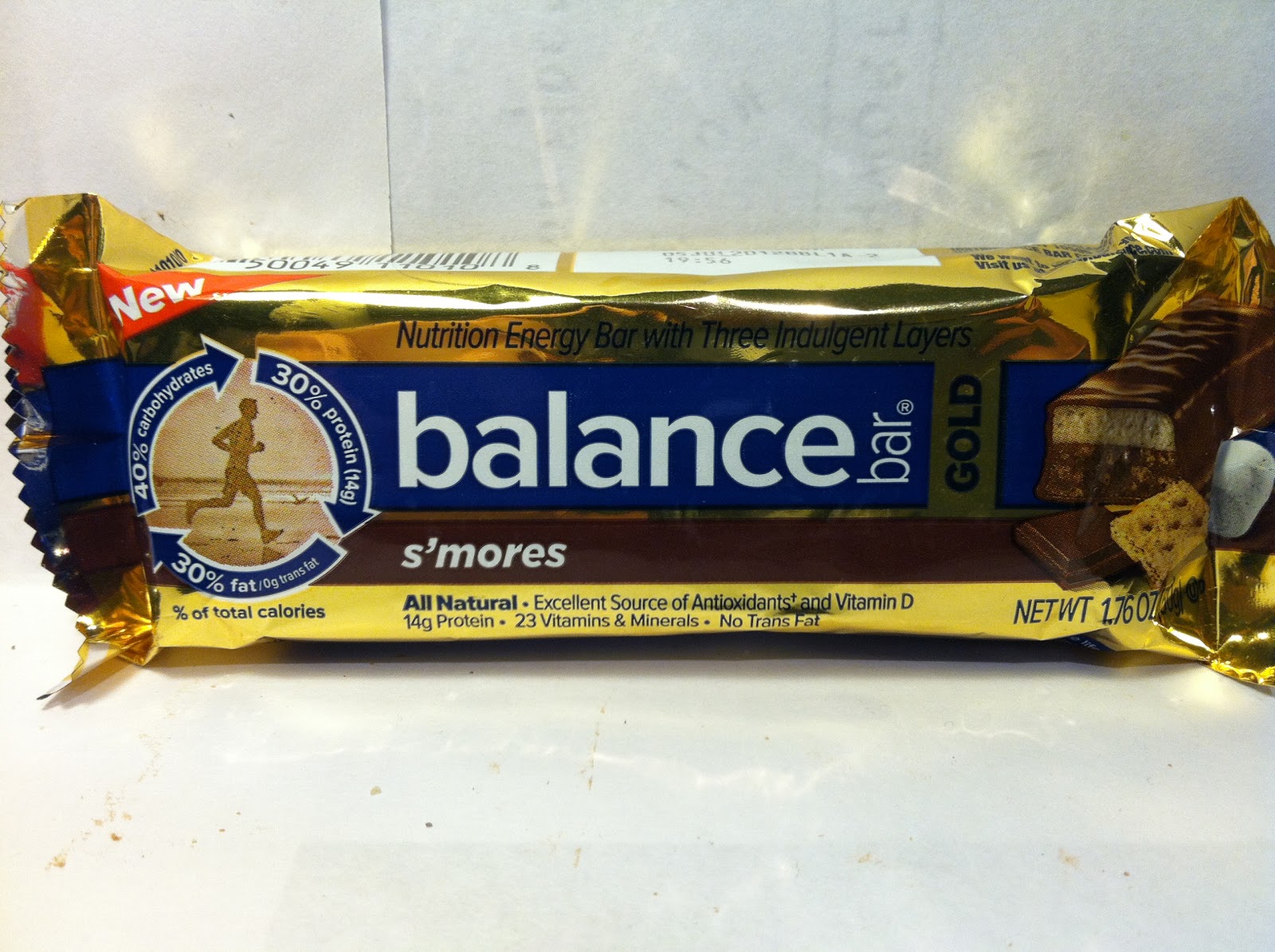 Crazy Food Dude Review Balance Bar Gold S'mores Bar
