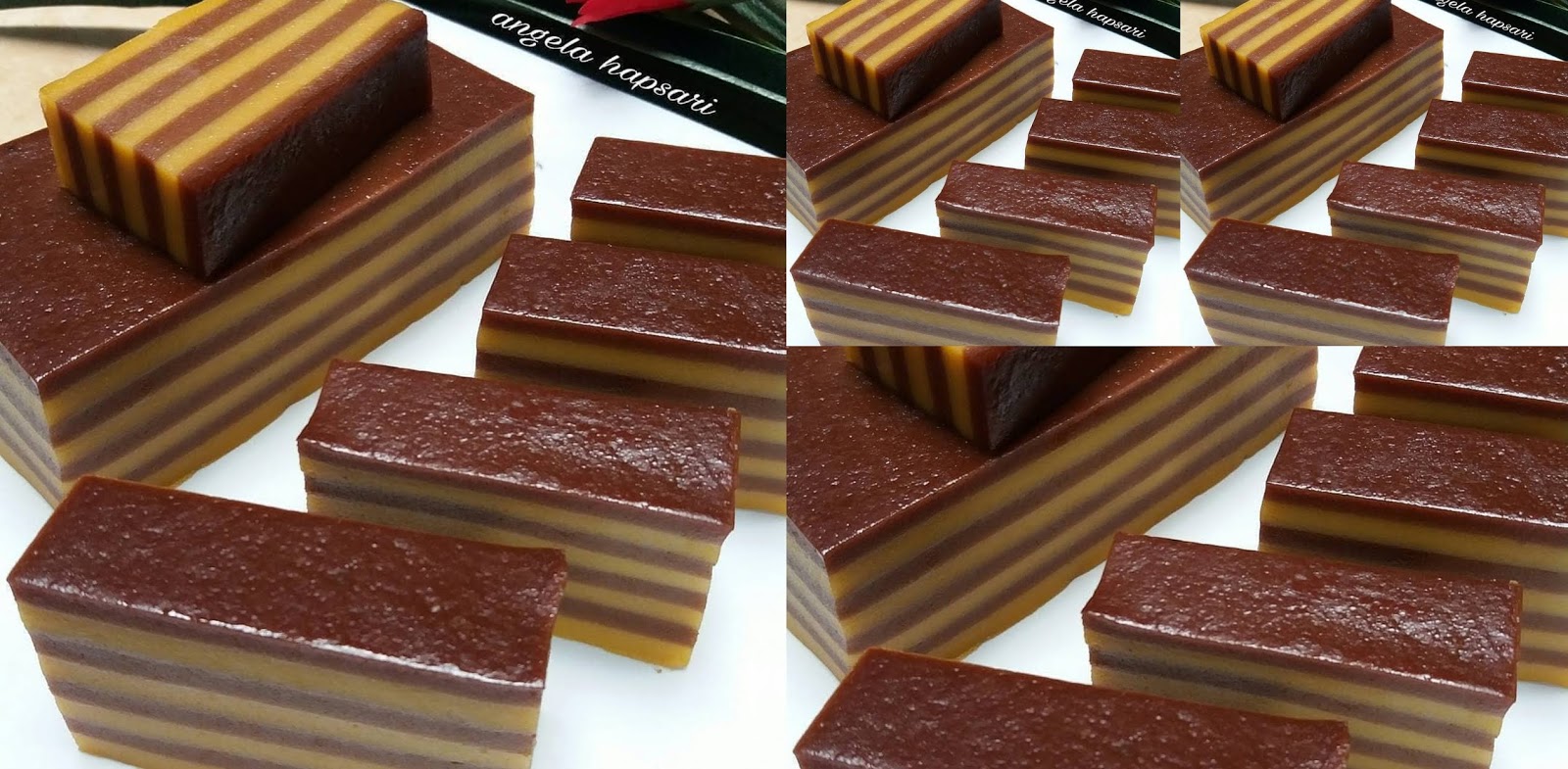 KUE LAPIS BERAS LABU KUNING &amp; COKLAT by @angela_hapsari