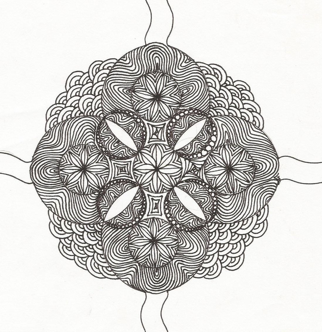 Journey Through Zentangle Art: Random Tangles