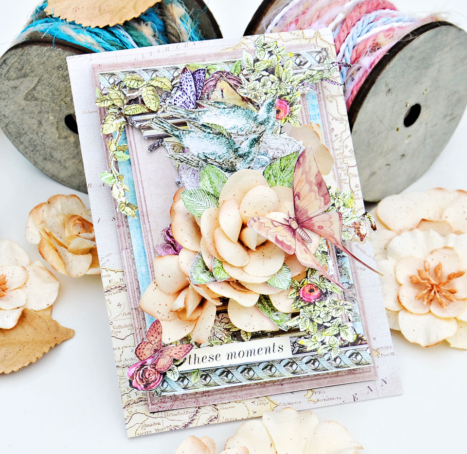 Scrappin For Me: Prima - These Moments Spring Card