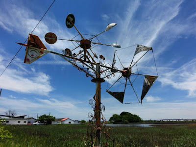 An artful windmill in Xincuozai Chiayi