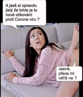 Obrázkový vtip - Očkování proti Coroně