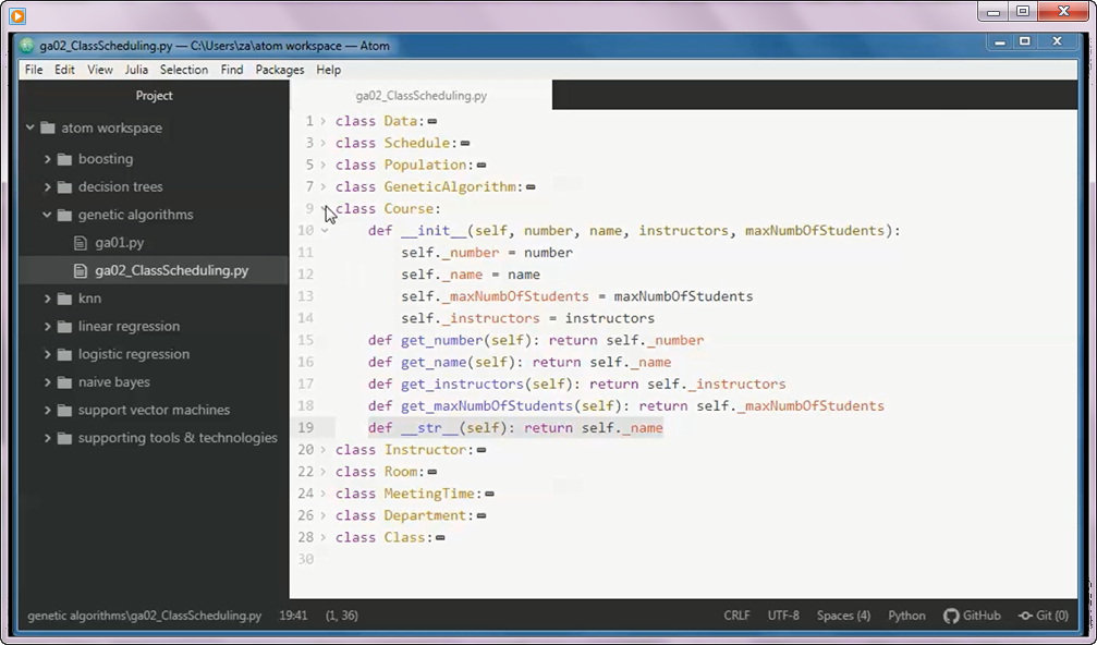 Prototype Project: Class Scheduling w/ Genetic Algorithms and Python