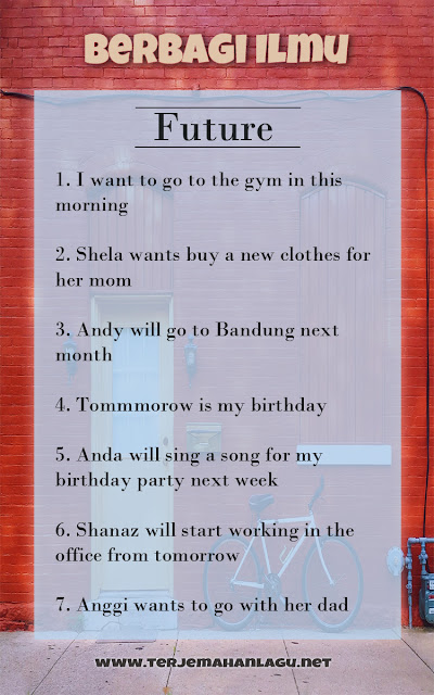 Future Simple present tense Future Simple present tense